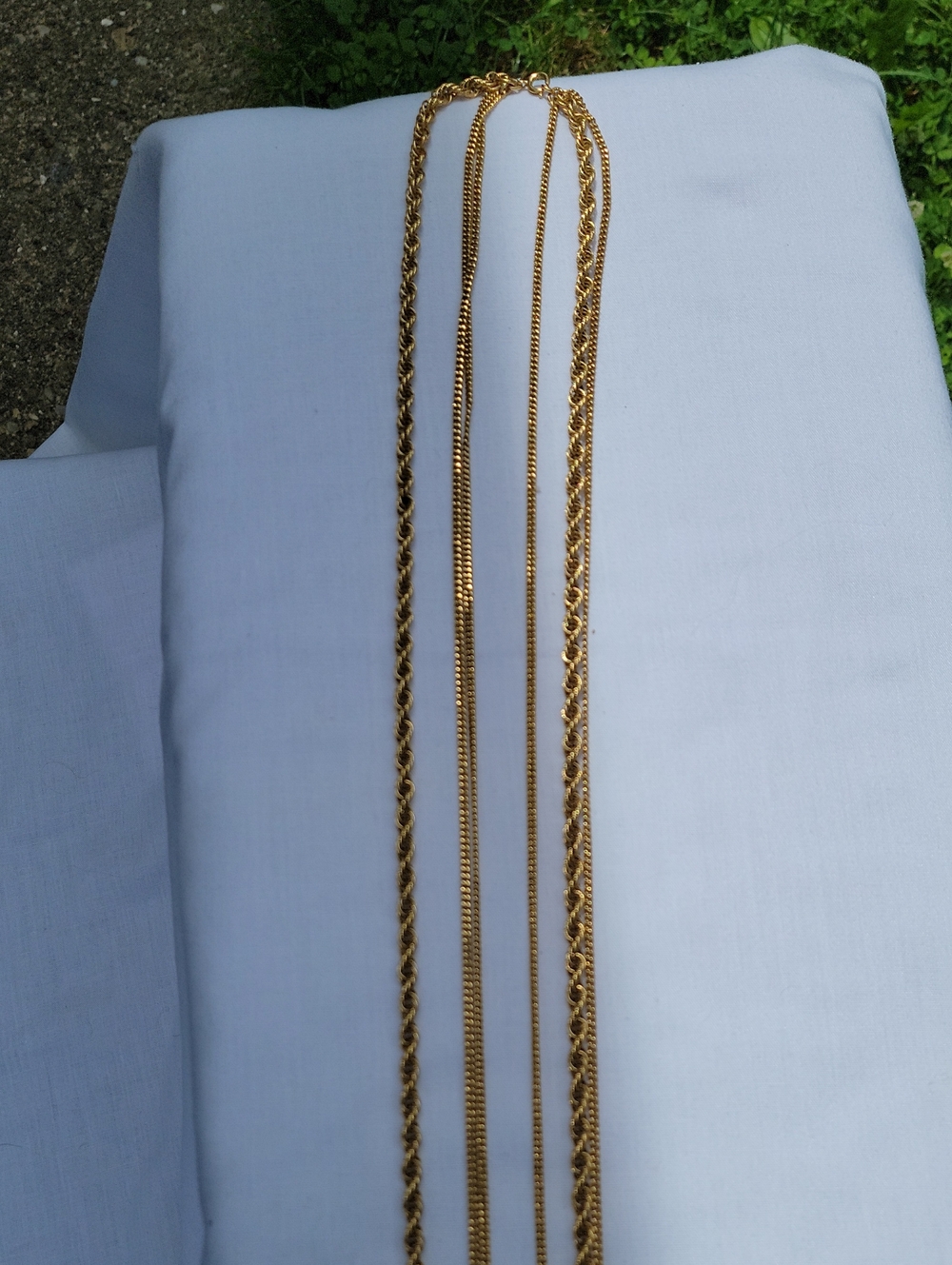Vintage Monet - Gold-Tone Women’s Layered Chain Necklace